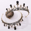 image:imageBeaupretty Vintage Crystal Crown Wedding Tiaras for Women Bridal Birthday Banquet Party Queen Custume Hair Accessories GoldBlack