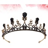 image:imageBeaupretty Vintage Crystal Crown Wedding Tiaras for Women Bridal Birthday Banquet Party Queen Custume Hair Accessories GoldBlack