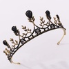 image:imageBeaupretty Vintage Crystal Crown Wedding Tiaras for Women Bridal Birthday Banquet Party Queen Custume Hair Accessories GoldBlack
