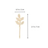 image:imageBeaupretty Wedding Hair Clip Gold Leaf Hair Clips 10PCS Leaf Bobby Hairpins Goddess Hair Clip for Weedig Halloween Party Metal Hair Claw Clips