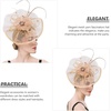 image:imageBeaupretty Women Girls Fascinators Hair Clip Veil Fascinator Hat with Hair Clip Headband Tea Party Headwear 1920 FascinatorsGolden