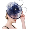 image:imageBeaupretty Women Girls Fascinators Hair Clip Veil Fascinator Hat with Hair Clip Headband Tea Party Headwear 1920 FascinatorsNavy