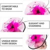 image:imageBeaupretty Women Girls Fascinators Hair Clip Veil Fascinator Hat with Hair Clip Headband Tea Party Headwear 1920 FascinatorsRosy Black