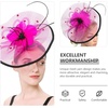 image:imageBeaupretty Women Girls Fascinators Hair Clip Veil Fascinator Hat with Hair Clip Headband Tea Party Headwear 1920 FascinatorsRosy Black