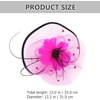 image:imageBeaupretty Women Girls Fascinators Hair Clip Veil Fascinator Hat with Hair Clip Headband Tea Party Headwear 1920 FascinatorsRosy Black
