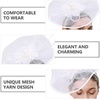 image:imageBeaupretty Women Girls Fascinators Hair Clip Veil Fascinator Hat with Hair Clip Headband Tea Party Headwear 1920 FascinatorsWhite