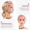 image:imageBeaupretty Womens Fascinators Hat Bridal Wedding Veil Mesh Lace Headband Tea Party Headwear Fascinator Veil HeadbandPink