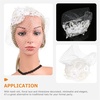 image:imageBeaupretty Womens Fascinators Hat Bridal Wedding Veil Mesh Lace Headband Tea Party Headwear Fascinator Veil HeadbandWhite