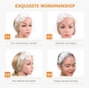 image:imageBeaupretty Womens Fascinators Hat Bridal Wedding Veil Mesh Lace Headband Tea Party Headwear Fascinator Veil HeadbandWhite
