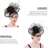 image:imageBeaupretty Womens Headbands Tea Party Hat Women Girls Fascinators Hair Clip Veil Fascinator Hat with Hair Clip Headband Tea Party Headwear 1920 Fascinators Womens Headbands Hats Black