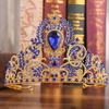 image:imageBeaupretty Womens Headbands Womens Headbands Baroque Crystal Rhinestone Jeweled Tiaras Vintage for Birthday Wedding Bridal Hair Accessories Princess CrownBlue