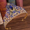 image:imageBeaupretty Womens Headbands Womens Headbands Baroque Crystal Rhinestone Jeweled Tiaras Vintage for Birthday Wedding Bridal Hair Accessories Princess CrownBlue