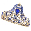 image:imageBeaupretty Womens Headbands Womens Headbands Baroque Crystal Rhinestone Jeweled Tiaras Vintage for Birthday Wedding Bridal Hair Accessories Princess CrownBlue