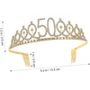 image:imageBirthday Women Rhinestone Headband Hair Combs Birthday Party Prom Decorations