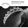 image:imageCrystal Wedding Crown Star Tiara Silver Bridal Headdress Rhinestone Headband Christmas Tiara Hair Accessories For Women Girls Wedding Party Prom