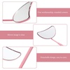 image:imageEyelash Inspection Mirror Clear Glass Mirror Eyelash Extension Mirrors Handheld Mirrors Lash Mirror for Lash Tech Halfmoon Shape Eyelash Mirrors Lash Mirror Small Mirror Tool