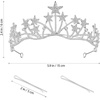 image:imageFRCOLOR Star Headband Crown Star Crown Headband Crystal Tiara Bridal Wedding Princess Pageant Queen Rhinestone Hair Jewelry for Women Bridal