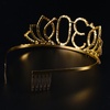 image:imageFrcolor 30th Birthday Tiara Crystal Rhinestone Women Crown with Combs Gold