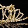 image:imageFrcolor 30th Birthday Tiara Crystal Rhinestone Women Crown with Combs Gold