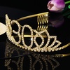 image:imageFrcolor 30th Birthday Tiara Crystal Rhinestone Women Crown with Combs Gold