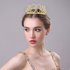 image:imageFrcolor 30th Birthday Tiara Crystal Rhinestone Women Crown with Combs Gold