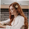 image:imageHair Clip 2Pcs Nautical Hair Accessories for Women and Girls Coastal Mermaid Clips 24X24X1 Inch Handmade Natural Star Barrettes