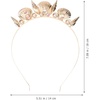 image:imageHeadband Shell Pearl Headband Conch Hair Hoop Gold Seashell Crown Goddess Crown Mermaid Headpiece Wedding Christmas Cosplay Party Headwear for Women and Girls