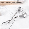 image:imageLurrose Crystal Bobby Hairpins Spider Barrettes Rhinestone Elegant Flower Hair Snap Clips One Clips Top Clips