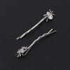 image:imageLurrose Crystal Bobby Hairpins Spider Barrettes Rhinestone Elegant Flower Hair Snap Clips One Clips Top Clips