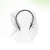 image:imageLurrose Veil Fascinator Hat for Women Headband with Black Veil Hair Hoop Headband Simple Elegant Mesh Headdress Halloween for Women