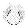 image:imageLurrose Veil Fascinator Hat for Women Headband with Black Veil Hair Hoop Headband Simple Elegant Mesh Headdress Halloween for Women