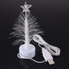 image:imageMini Lighted Palm Tree Christmas Tree USB Connection led Fiber Optic Xmas Tree Multi Colors Changing Night Light for Home Shopping mall Spring Tree Ornaments Bedroom Tree