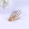 image:imagePunk Skeleton Hair Clip Gothic Skeleton Hands Bone Hair Clip Alligator Barrettes for Halloween Party
