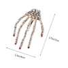 image:imagePunk Skeleton Hair Clip Gothic Skeleton Hands Bone Hair Clip Alligator Barrettes for Halloween Party