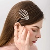 image:imagePunk Skeleton Hair Clip Gothic Skeleton Hands Bone Hair Clip Alligator Barrettes for Halloween Party