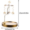 image:imageRotating Candle Holder Reindeer Snowflakes Christmas Carousel Spinning Candlestick Tealight Holder Romantic Candle Spinner for Holiday New Year Party Wedding