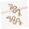 image:imageSnake Hair Clip 6 pcs Hair Minimalist Party Metal Decorative Accessories Jewelry Crystal Medusa Hairpin Daily Twists Gold for Costume Barrettes Shape Head Golden Girls Hairpins