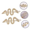 image:imageSnake Hair Clip 6 pcs Hair Minimalist Party Metal Decorative Accessories Jewelry Crystal Medusa Hairpin Daily Twists Gold for Costume Barrettes Shape Head Golden Girls Hairpins