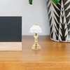 image:imageStreet Lamp Miniature Dollhouse Table Lamp Mini Light Bedside Lamp Garden Pots Decoration for Dolls House Furniture Toy Home Decorations Dollhouse Table LampGolden