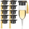image:image10pcs Mini Graduation Caps Graduation Hat Wine Bottle Covers Cupcake Toppers Hats Decoration for