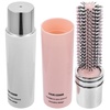 image:image2pcs Round Hair Brush Compact Quiff Comb Retractable Curling Hairbrush Blow Drying Travel Styling Brush for Women