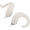 image:imageBeaupretty 1 Pair Sheep Horns Hair Clips Fancy Devil Horn Hairpin Horns Headwear Halloween Hair Clip Cosplay Costume Party Hair Accessories for Women Men White