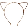 image:imageBeaupretty 10 Pieces Cat Ears Headbands Leopard Print Cat Ears Hairbands Plastic Cat Hair Costume Party Fancy Dress Up Leopard