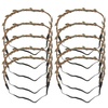 image:imageBeaupretty 10pcs DIY Flower Headpieces Leaf Wreath Rattan Crown Halo Wreath Headband for Girls Women10 Count Pack of 1