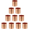 image:imageBeaupretty 10pcs Metal Candle Cups Candle Holders Use with Menorah Candelabra Fit Standard Tapered Wax Candles Votive Pegs for Lamp or Candle Making ProjectsRed Bronze
