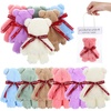 image:imageBeaupretty 12 Pcs Bear Shaped Coral Fleece Wash Cloths Soft Hand Towels with Transparent Bags for Party Favors Wedding Baby Shower