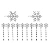 image:imageBeaupretty 12pcs Christmas Hair clips Alloy Snowflake Bobby Pins Crystal Rhinestone Winter Hair Barrettes Accessories for Women GirlsAs Shown