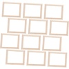 image:imageBeaupretty 12pcs Mini Wooden Photo Frame Models for Dollhouse Decor Scale Micro Landscape Props with Fine Craftsmanship Natural Wood Color Miniature Picture Frames for DIY Scenes