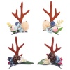 image:imageBeaupretty 2 Pairs Reindeer Antler Hair Clips Floral Elk Horn Hair Barrettes Christmas Hair Accessories for Girls Teens Dress Up Partyfruite