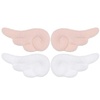 image:imageBeaupretty 2 Pairs of Angel Wings Hair Clips Cartoon Hair Clips Cute Plush Hairpins Leather Hair Barrettes Hair Accessories for Women Girls White and Pink